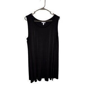 Abound Casual Midi Dress Size XXL Black Sleeveless
